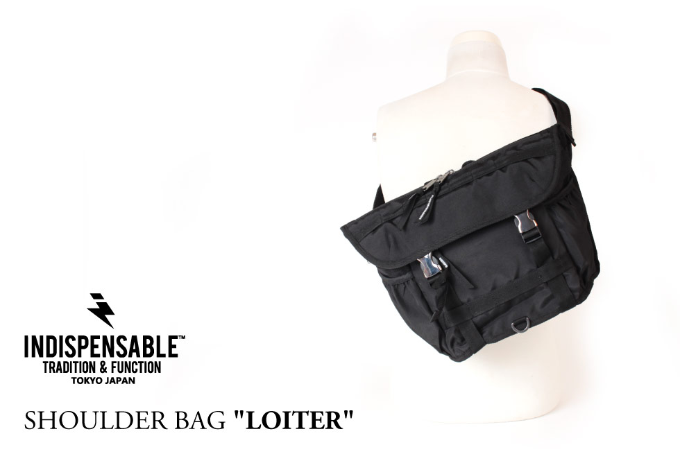 INDISPENSABLE インディスペンサブル ショルダーバッグ 斜めがけ メッセンジャーバッグ 5L IDP SHOULDER BAG