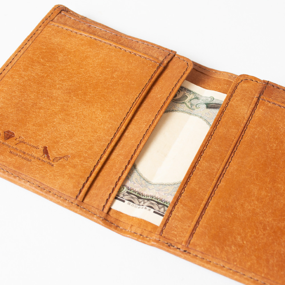 esperanto エスペラント 薄型二つ折り財布 イタリアレザー プエブロ