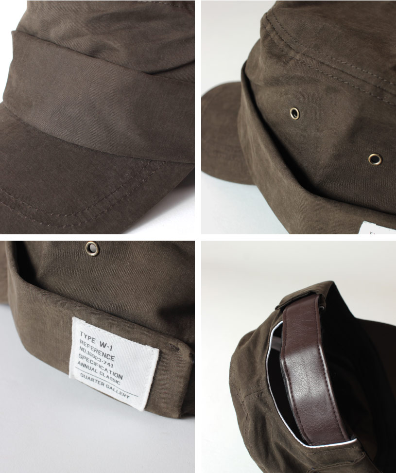 Quarter Gallery クオーターギャラリー ミリタリーワークキャップ カーブキャップ 大きいサイズ 帽子 F 59cm Xl 62cm メンズ レディース